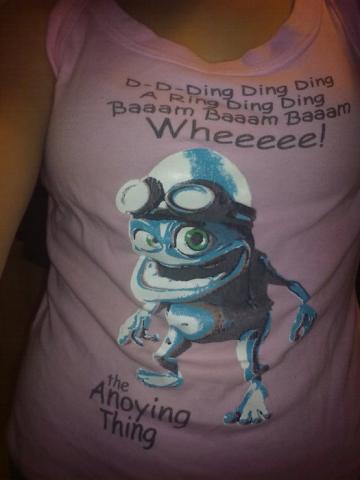 Daiktas marškinėliai  crazy frog