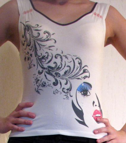 Daiktas Balta palaidine su piesiniais