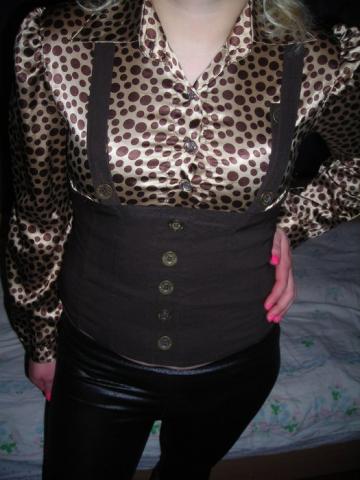 Daiktas leopardo rasto marskinukai su petneselemis