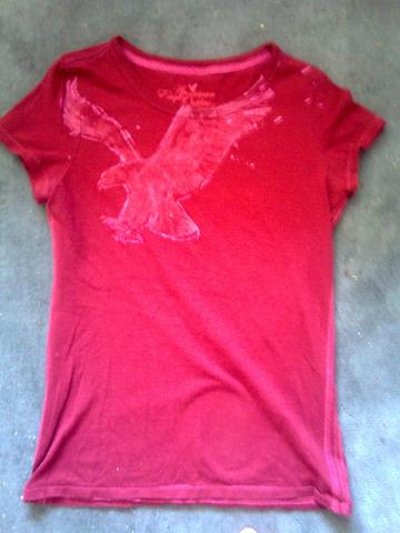Daiktas Raudoni moteriški marškinėliai