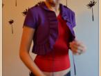 Daiktas Violetinis bolero su antpečiais