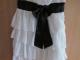 Nauja balta suknelė su juodu kaspinu  Vilnius - parduoda, keičia (2)