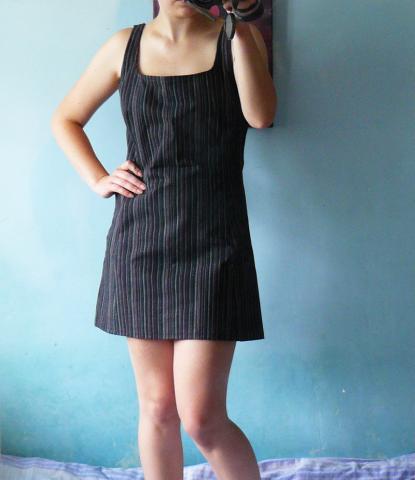 Daiktas Dryžuotas trumpas sarafanas S/M