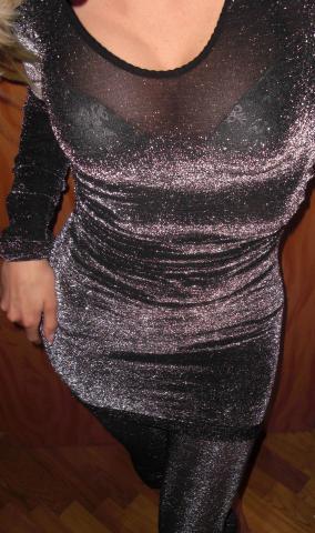 Daiktas blizgantis vakarinis rubelis