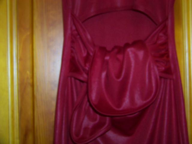 Daiktas Proginė tamsiai vyšnių spalvos suknelė