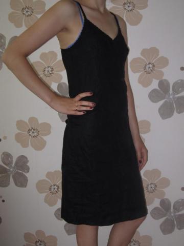 Daiktas Linine juoda suknele