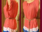 Daiktas koralinės spalvos suknelė/tunika