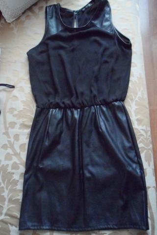 Daiktas Juoda suknelė su oda