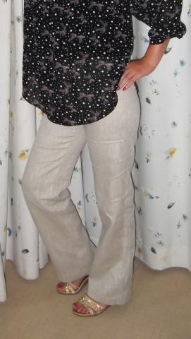 Daiktas Naujos Šviesiai pilkos lininės kelnės