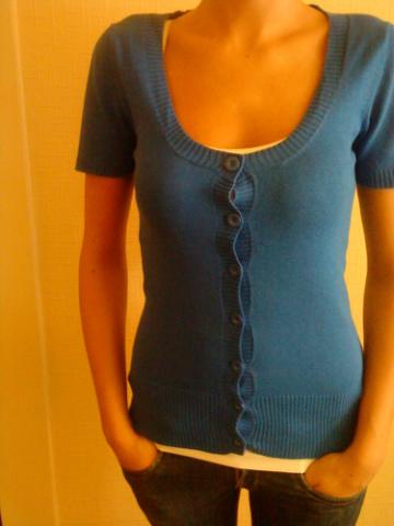 Daiktas melynas effigy megztinis