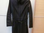 Daiktas Juodas odinis paltas