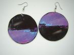 Daiktas violetiniai auskarai