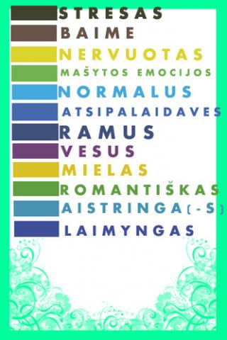 Daiktas Ziedelis keiciantis splava pagal nuotaika