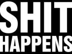 Daiktas auskarai &#039;shit happens&#039;