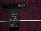 Daiktas Rombuotas H&amp;M violetinis megztukas (S-M)