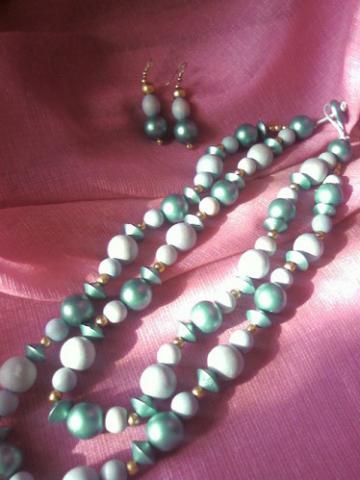 Daiktas Auskarai + kaklo papuosalas