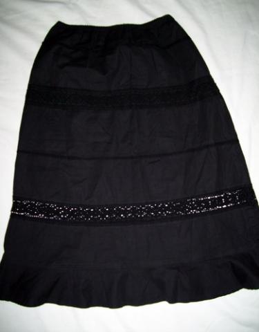 Daiktas Juodas sijonas su raštais 