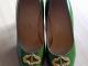 Vintage žali, lakiniai bateliai, 37 dydis Mažeikiai - parduoda, keičia (1)