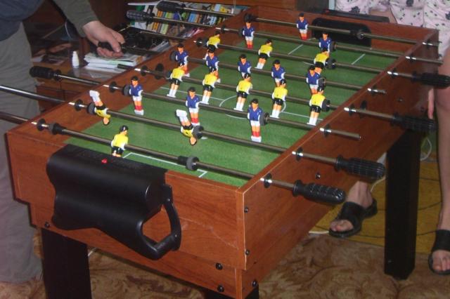 Daiktas stalo futbulas -bilijardas