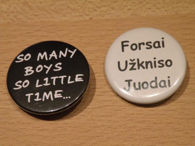 Daiktas Porelė Juoda Balta