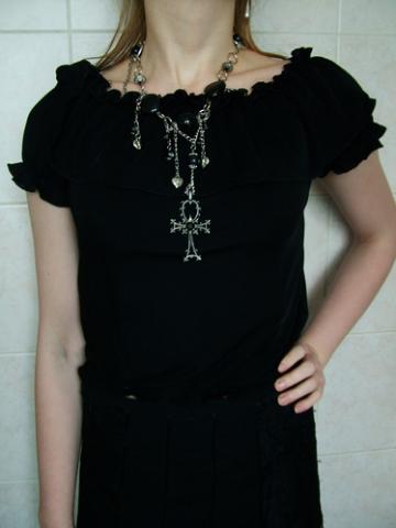 Daiktas Juoda, romantiška palaidinė, ~S