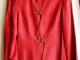 Raudono šilko rytietiškas švarkas Vilnius - parduoda, keičia (1)