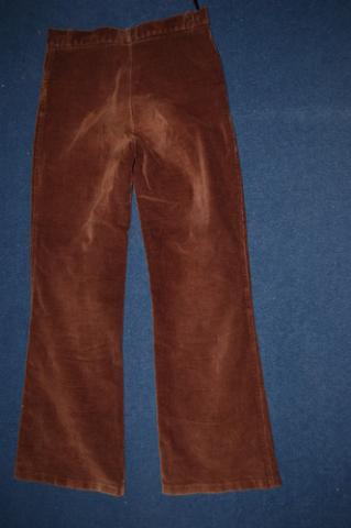 Daiktas velvetinės rudos kelnės