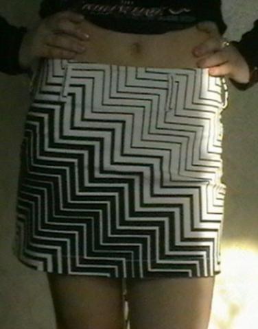 Daiktas Juodai baltas sijonukas