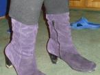 Daiktas zomšiniai violetiniai batai