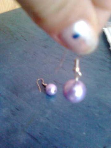 Daiktas Šviesiai violetiniai auskarai