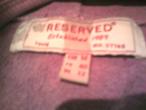 Daiktas "reserved" megztukas