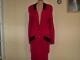 Pusvilnonis raudonos spalvos trikotažinis  kostiumėlis S,S/M Vilnius - parduoda, keičia (3)