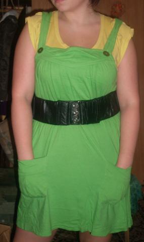 Daiktas tik zalia suknyte