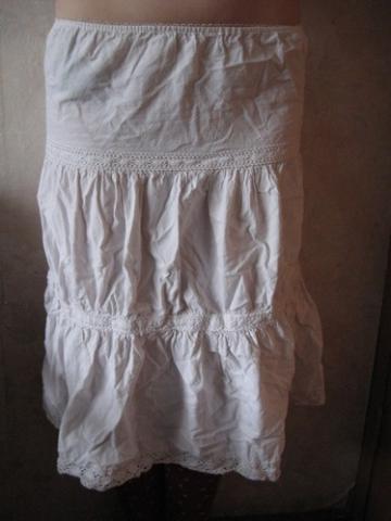 Daiktas Baltas vasarinis medvilninis sijonas, M