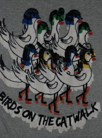 Daiktas zara maikė su paukštukais