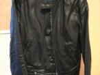 Daiktas vyriška odinė motociklininko striukė