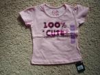Daiktas Nauji rožiniai CUTE marškinėliai 1-1,5 m. mergytei 12 lt