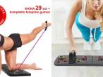 Daiktas 9 in 1 „Push Up Rack“ atramos stovas su pasipriešinimo juostomis