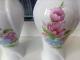 Dvi porinės rumuniškos Apulum porcelianinės vazelės su gėlėm.  Kaunas - parduoda, keičia (2)
