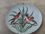 Daiktas Vokiška Thomas rankom tapyta porcelianinė lėkštutė su paukščiais. 