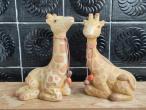 Daiktas Dvi porinės keramikinės statulėlės Žirafos. 