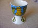 Daiktas Dailus porcelianinis puodelis kiaušiniui su katinais