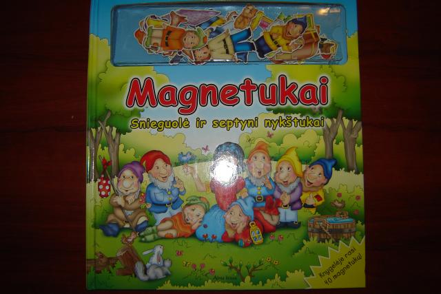 Daiktas Didelė knyga su magnetukais Snieguolė ir septyni nykštukai