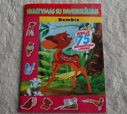 Daiktas Bembis. Knygelė su lipdukais