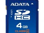 Daiktas ADATA 4 GB SDHC atmines kortele