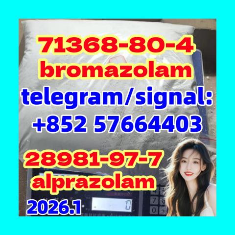 Daiktas Factory supply cas 71368-80-4 bromazolam :28981-97-7 Alprazolam with best supplier 