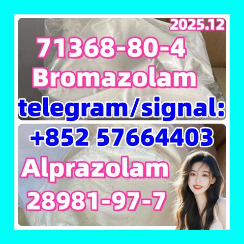 Daiktas  71368-80-4 Bromazolam Alprazam :28981-97-7,Etizol 40054-69-1