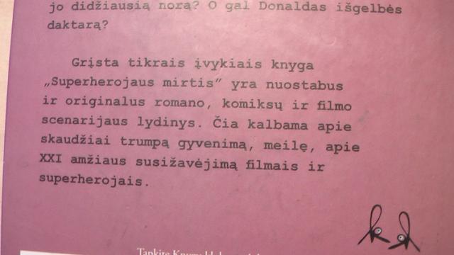 Daiktas "Superherojaus mirtis"