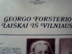 Daiktas georgo forsterio laiskai is vilniaus