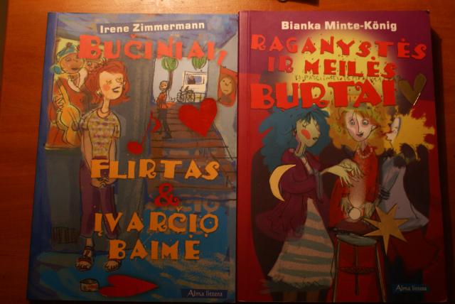 Daiktas Irene Zimmermann "Bučiniai, flirtas ir įvarčio baimė", Bianka Minte-Konig "Raganystės ir meilės burtai"